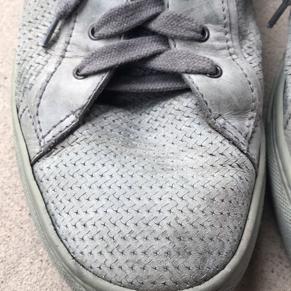 COPY - Aquatalia grey woven leather Sneakers Made In Italy Size 10. GUC - Picture 10 of 13